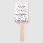 Éventail Accueil mariage (Dos)