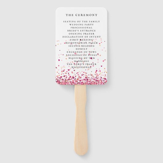 Éventail Accueil mariage (Dos)