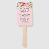 Éventail Accueil mariage (Dos)