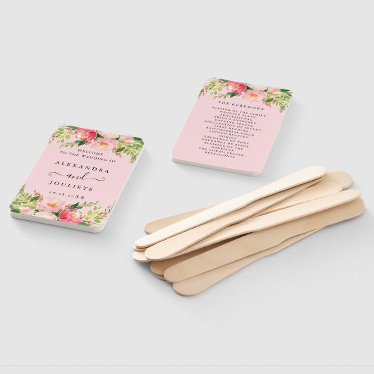 Éventail Accueil mariage (Non-assemblé)