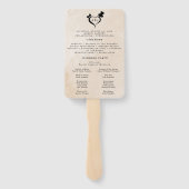 Éventail Accueil mariage (Dos)