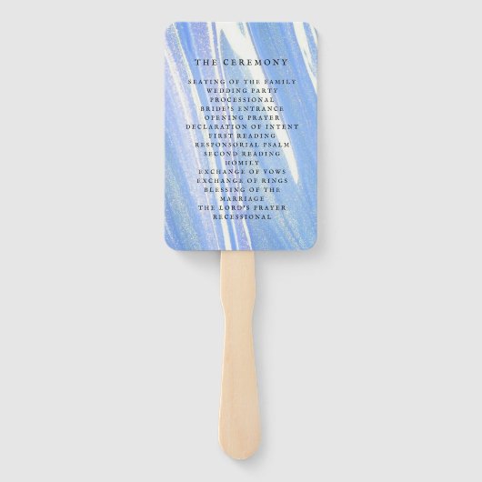 Éventail Accueil mariage (Dos)