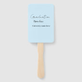 Éventail add your text simple graduate add school name cong (Dos)