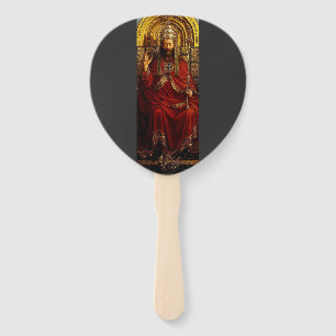 Éventail Adoration de l'agneau mystique par Jan van Eyck