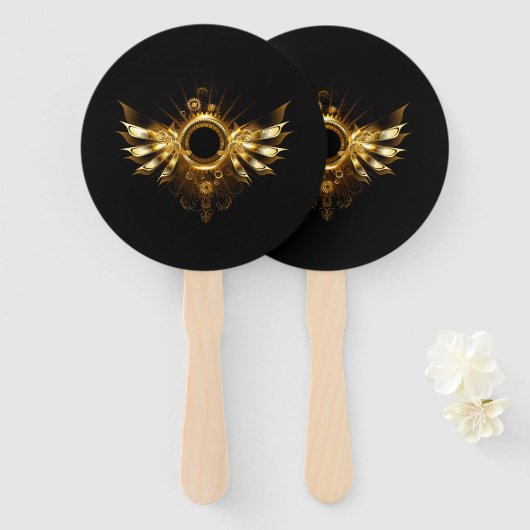 Éventail Ailes de Steampunk (Devant et derrière)