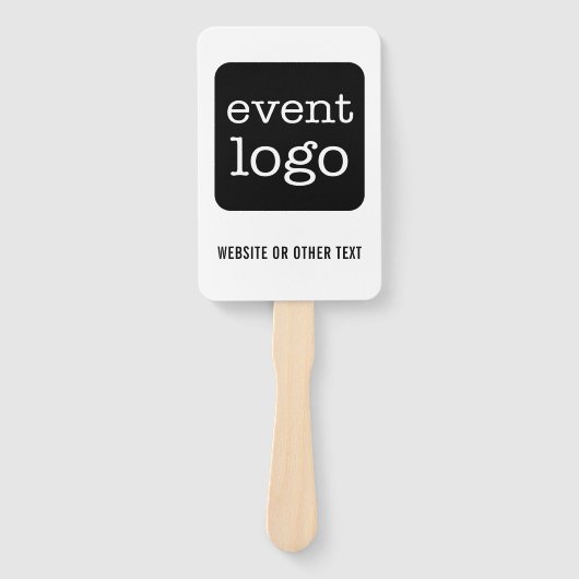 Éventail Ajouter un logo d'entreprise ou d'événement avec u (Devant)