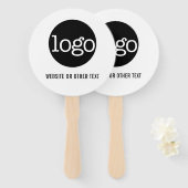 Éventail Ajouter une image d'entreprise ou un logo avec un  (Devant et derrière)