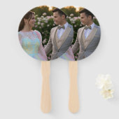 Éventail Ajouter une Personnaliser photo Mariage (Devant et derrière)