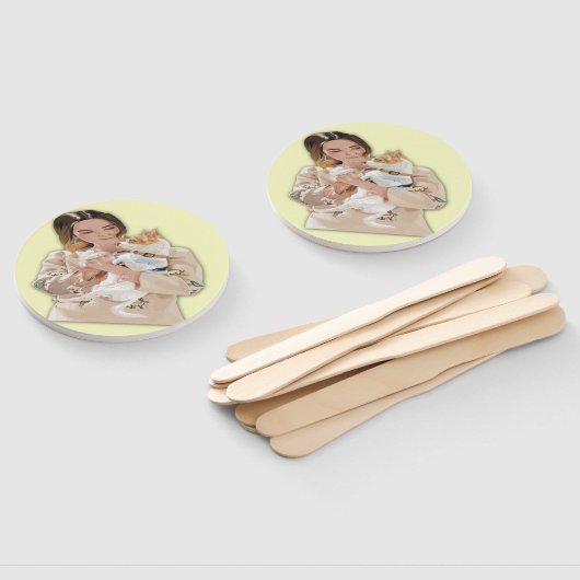 Éventail Ajouter une photo personnalisée (Non-assemblé)