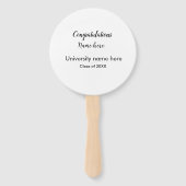 Éventail ajouter votre texte simple diplôme ajouter le nom  (Dos)