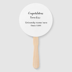 Éventail ajouter votre texte simple diplôme ajouter le nom