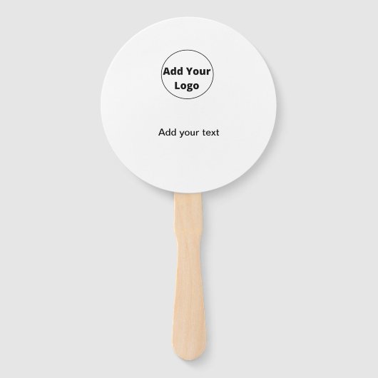 Éventail ajouter votre texte simple minimum personnalisé aj (Dos)