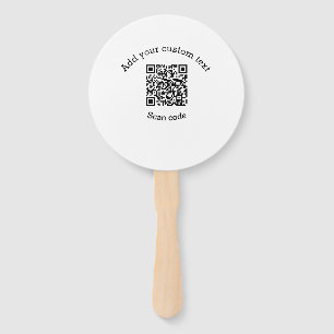 Éventail Ajoutez votre texte personnalisé code QR de l'entr