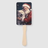 Éventail Akita avec Noël du Père Noël (Devant)