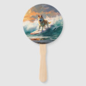 Éventail Akita Beach Surf Peinture (Dos)