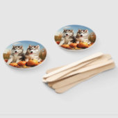 Éventail Alaskan Malamute Chiot Automne Citrouille délice (Non-assemblé)