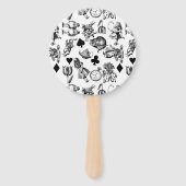 Éventail Alice White Rabbit Wonderland Classic (Dos)