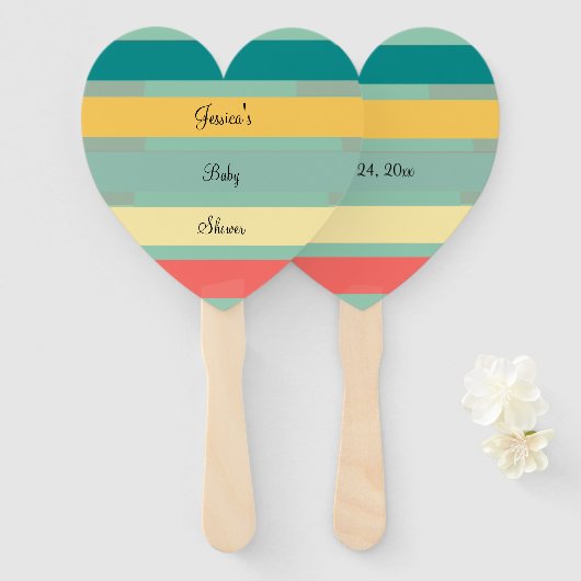 Éventail Allons chercher la plage (Devant et derrière)