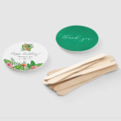 Éventail Aloha Luau Aquarelle N'importe quel âge Anniversai (Non-assemblé)