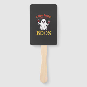 Éventail Am Here Boos Halloween Ghost Verres à Vin Araignée