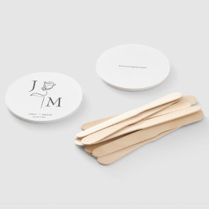 Éventail Amateurs de mariage élégants   Faveurs de mariage 