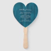 Éventail Amateurs de programmes d'art moderne turquoise aqu (Dos)