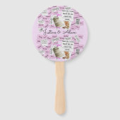 Éventail Amateurs de voeux mariages pour les clients (Devant)