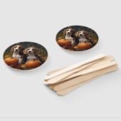 Éventail American Anglais Foxhound Puppy Automne Delight (Non-assemblé)