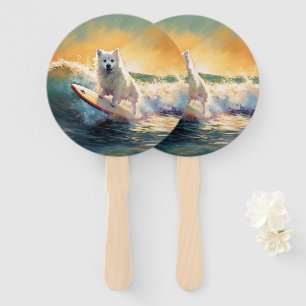 Éventail American Eskimo Beach Surf Peinture