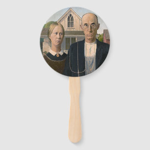 Éventail American Gothic : Vie rurale pauvre paysan