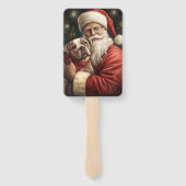 Éventail American Staffordshire avec Noël au Père Noël (Dos)