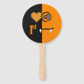 Éventail Amour à la première bouchée Halloween (Dos)