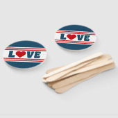 Éventail Amour design (Non-assemblé)