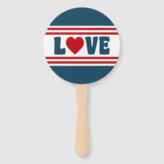 Éventail Amour design (Devant)