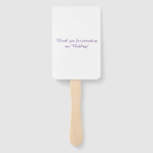 Éventail Amour n'échoue jamais Aquarelle thème Mariage (Dos)