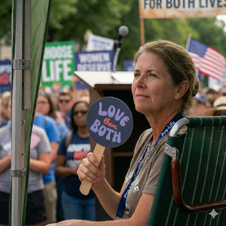 Éventail Amour Rétro Les Deux Maman Pour la Vie Bébé à Naît