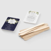 Éventail amoureux du programme de mariage marine floral gre (Non-assemblé)