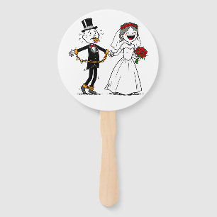 Éventail Amusant mariage heureux