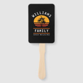 Éventail Amusants Famille Réunion Été Vacances Plage tropic (Devant)