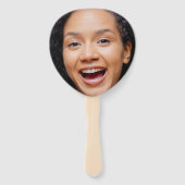 Éventail Amusants Visage Complet Fermer Selfie Photo (Devant)