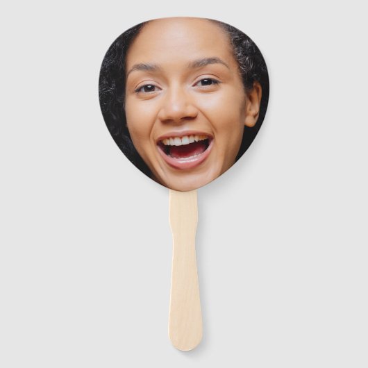 Éventail Amusants Visage Complet Fermer Selfie Photo (Devant)