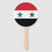 Éventail Ancien drapeau de Syrie (Dos)