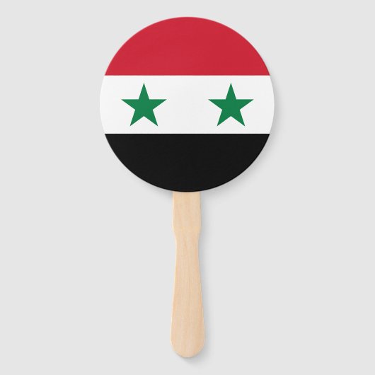 Éventail Ancien drapeau de Syrie (Devant)