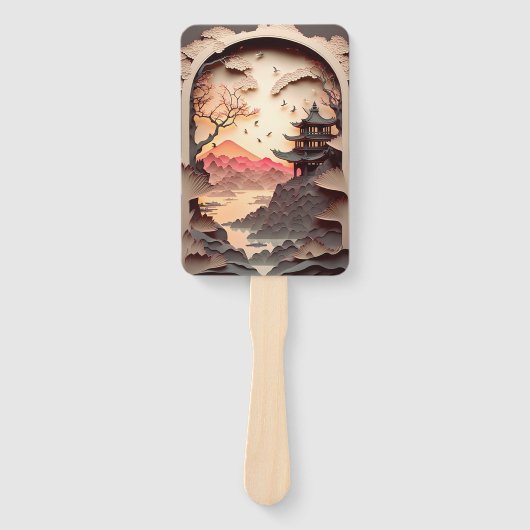 Éventail Ancien jeu de ventilateurs de découpe de papier de (Devant)