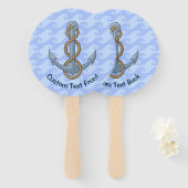 Éventail Ancre avec corde (Devant et derrière)