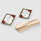 Éventail Ancre nautique Gold Black Stripes Programme de mar (Non-assemblé)