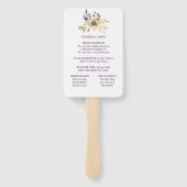 Éventail Anemone Garden Floral Boho Cérémonie Mariage moder (Dos)