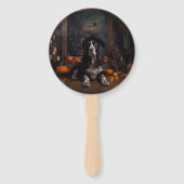 Éventail Anglais Cocker Espagnol Citrouille Halloween effra (Dos)