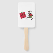 Éventail Angry Elf rectangle hand fans (Dos)