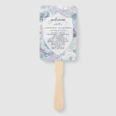 Éventail Annabelle Vintage Crest Programme de cérémonie des (Devant)